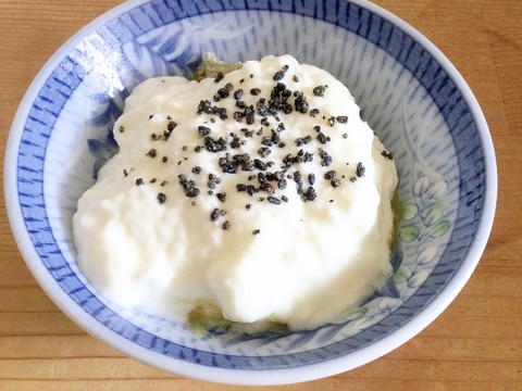 たまごとろろ昆布胡麻ヨーグルト♪